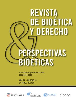 cover image of PERSPECTIVAS BIOETICAS Nº 53